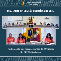 REALIZADA 10ª SESSÃO ORDINÁRIA DE 2026