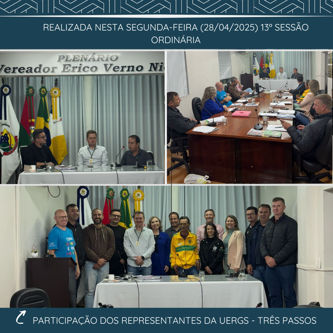 REALIZADA 13ª SESSÃO ORDINÁRIA DE 2025