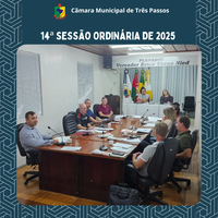 REALIZADA 14ª SESSÃO ORDINÁRIA DE 2025