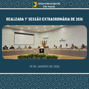 REALIZADA 1ª SESSÃO EXTRAORDINÁRIA DE 2026