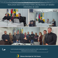 REALIZADA 22ª SESSÃO ORDINÁRIA DE 2025