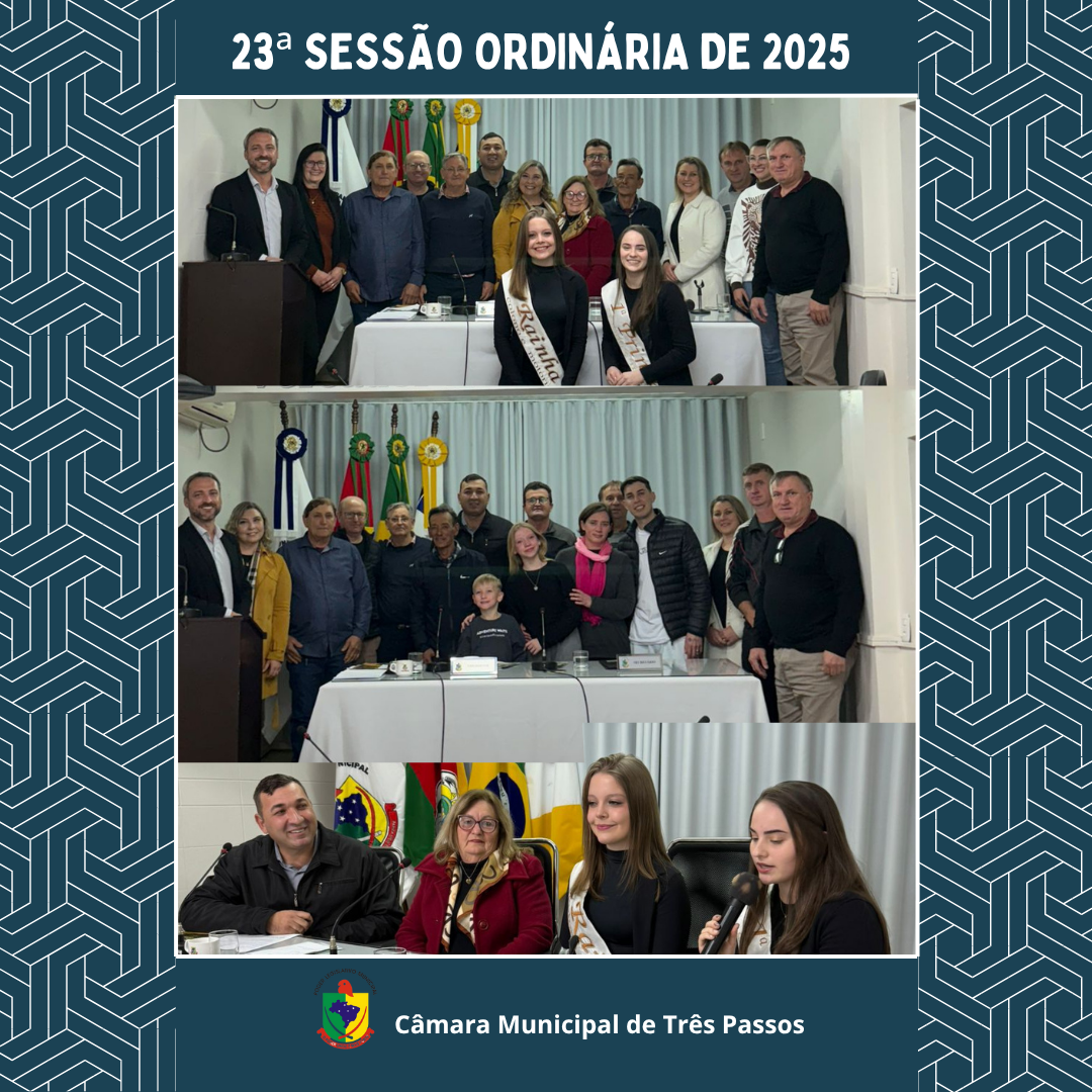 REALIZADA 23ª SESSÃO ORDINÁRIA DE 2025