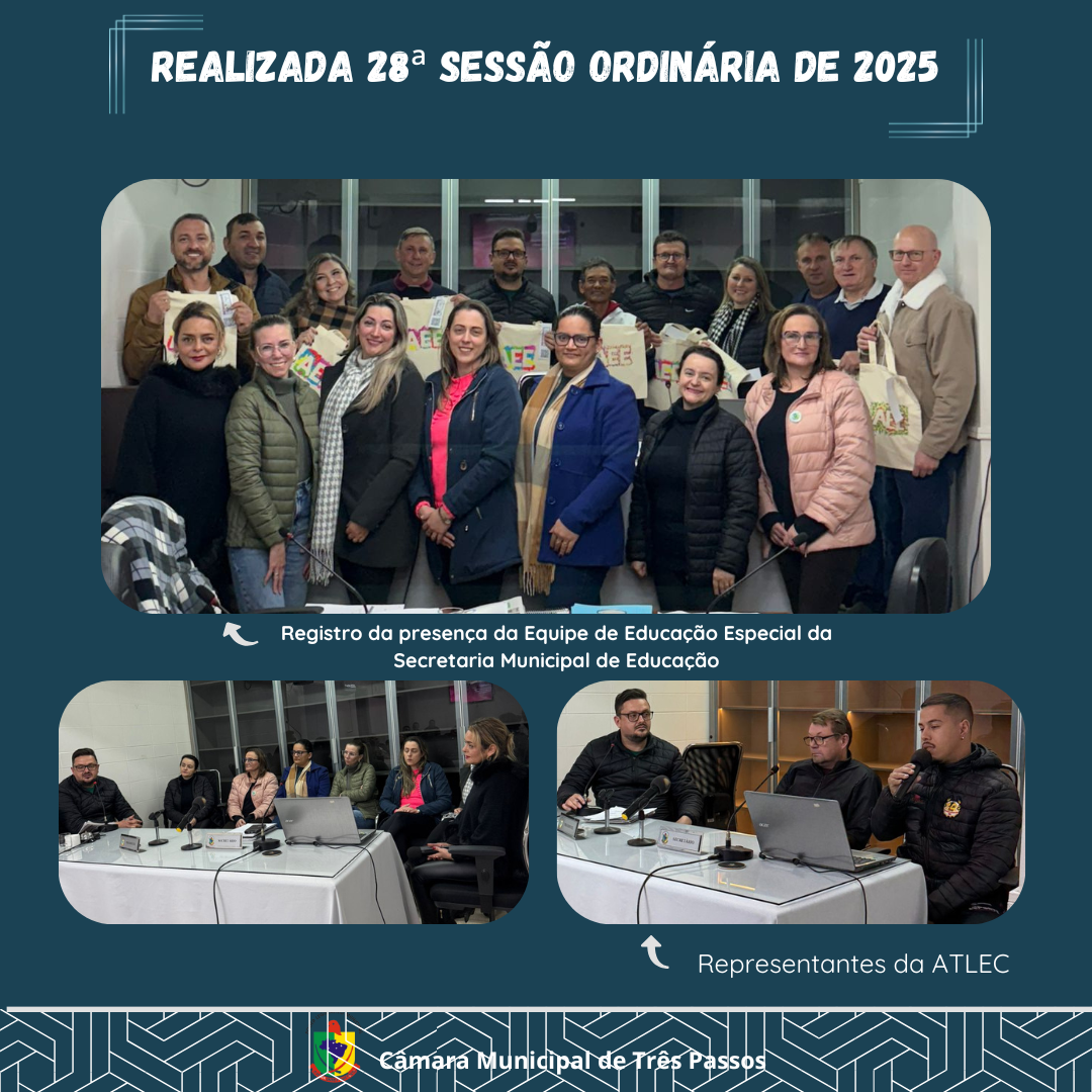 REALIZADA 28ª SESSÃO ORDINÁRIA DE 2025