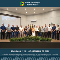REALIZADA 2ª SESSÃO ORDINÁRIA DE 2026