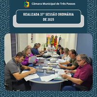 REALIZADA 37ª SESSÃO ORDINÁRIA DE 2025