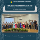 REALIZADA 9ª SESSÃO ORDINÁRIA DE 2026 