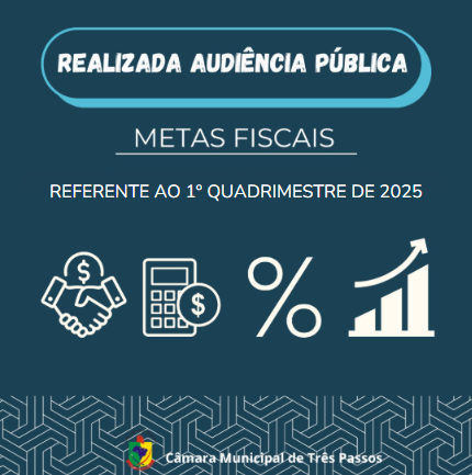 REALIZADA AUDIÊNCIA PÚBLICA PARA ANÁLISE DO CUMPRIMENTO DAS METAS FISCAIS PREVISTAS NA LDO - REF. 1º QUADRIMESTRE DE 2025